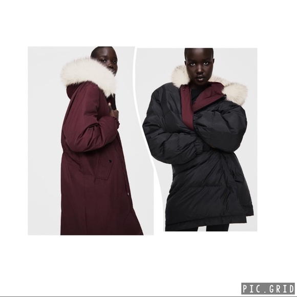 Zara reversible 2 color padded coat - Picture 3 of 8